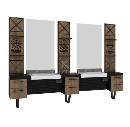 İkili Blok Berber Tezgahı (KD 107)